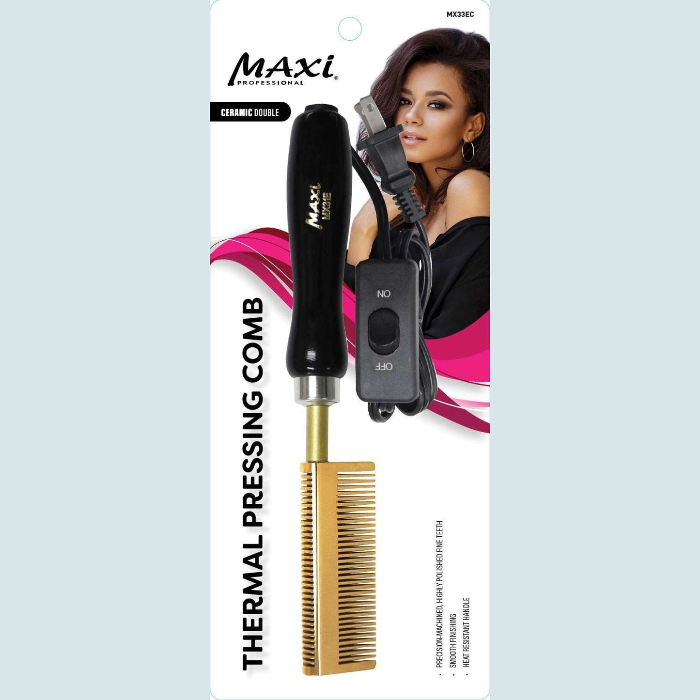 Maxi Hair Tool Pressing Comb Electronic Ceramic