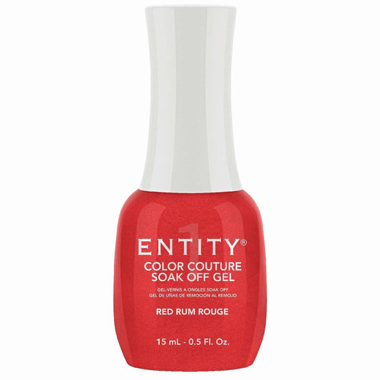 Entity Color Couture Soak Off Gel Red Rum Rouge 0.5 Fl Oz