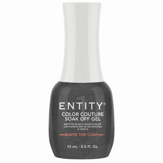 Entity Color Couture Soak Off Gel Matte Top Coat 0.5 Fl Oz