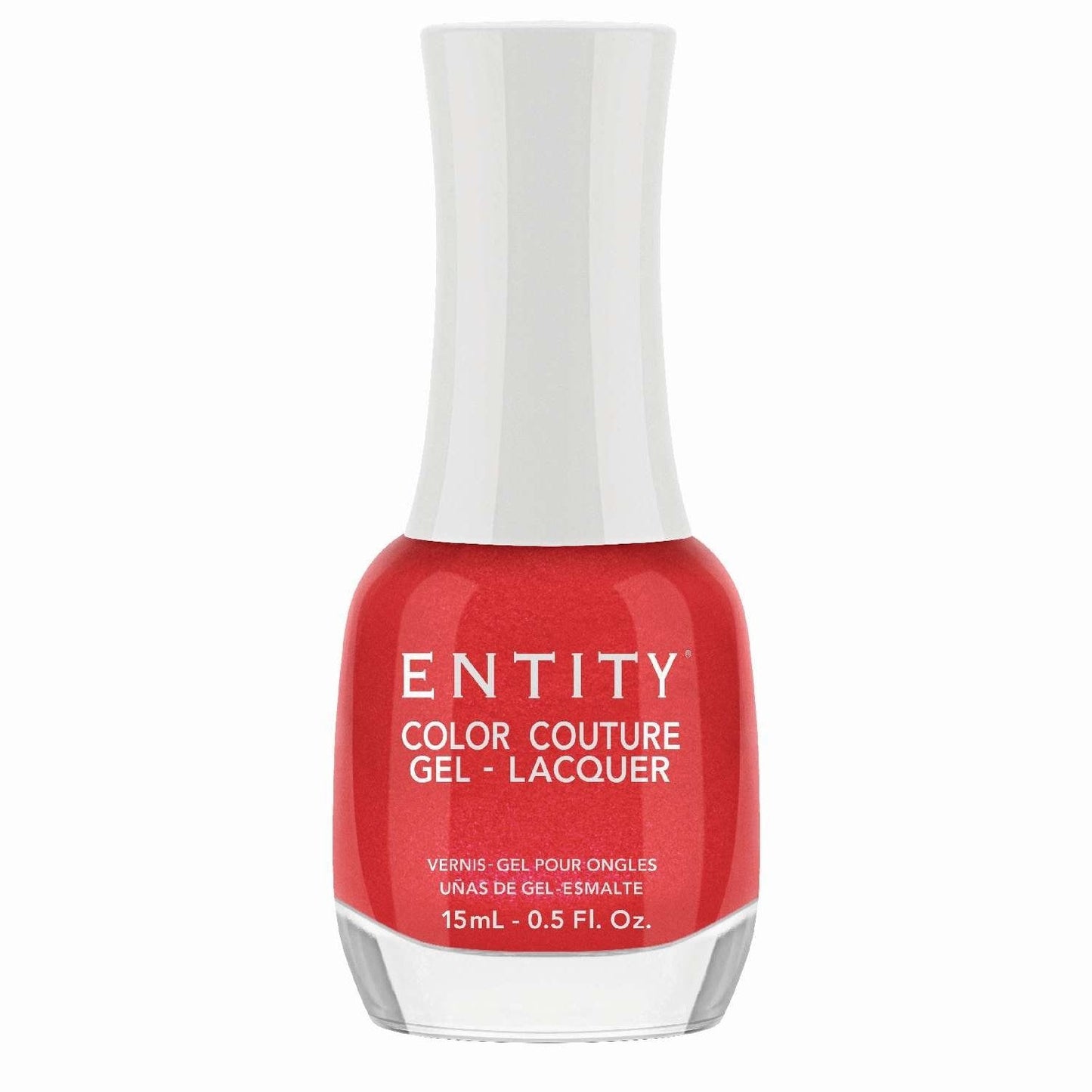 Entity Color Couture Gel Lacquer Beauty Icon 696 Red Rum Rouge 0.5 Fl Oz