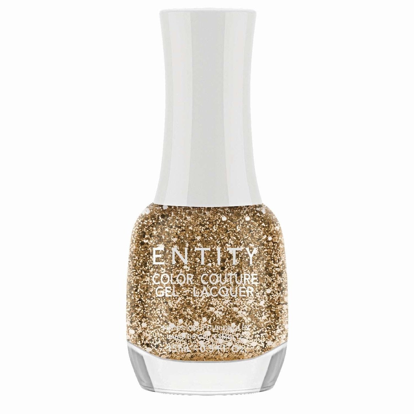 Entity Color Couture Gel Lacquer Beauty Icon 869 Drops Of Gold 0.5 Fl Oz