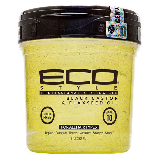 Eco Styler Styling Gel Black Castor Flaxseed Oil 8 Oz