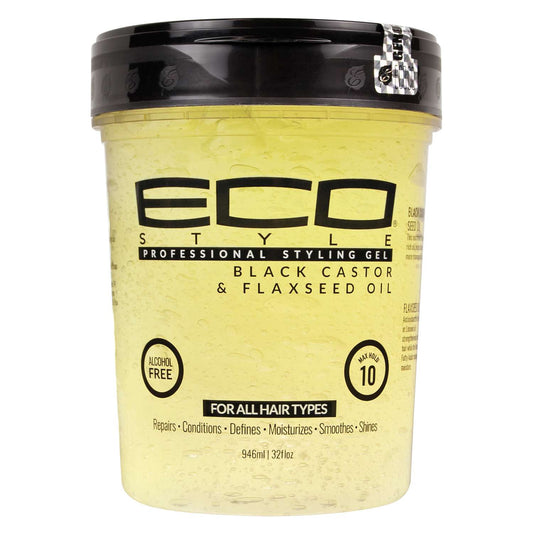 Eco Styler Styling Gel Black Castor Flaxseed Oil 32 Oz