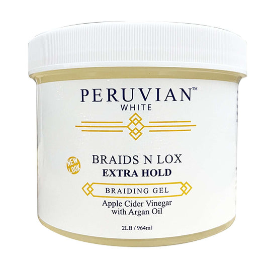 Peruvian White Braids N Lox Argan 32 Oz