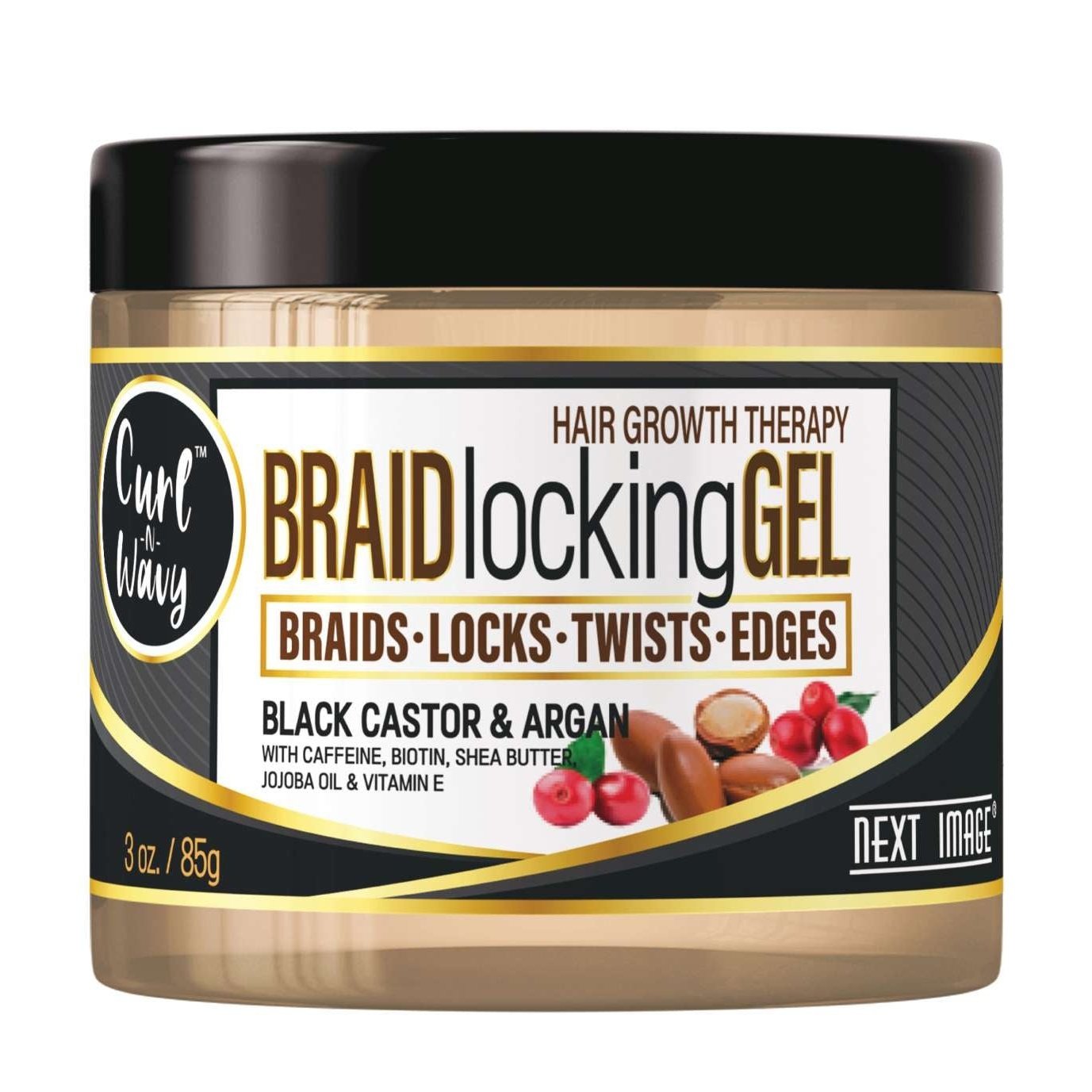 Next Image Braid Gel Black Castor 3 Oz