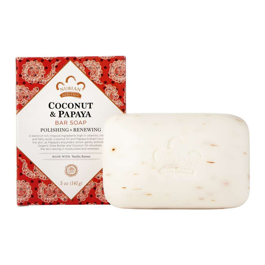 Nubian Heritage Nubian Soap Coconut  Papaya 5 Oz