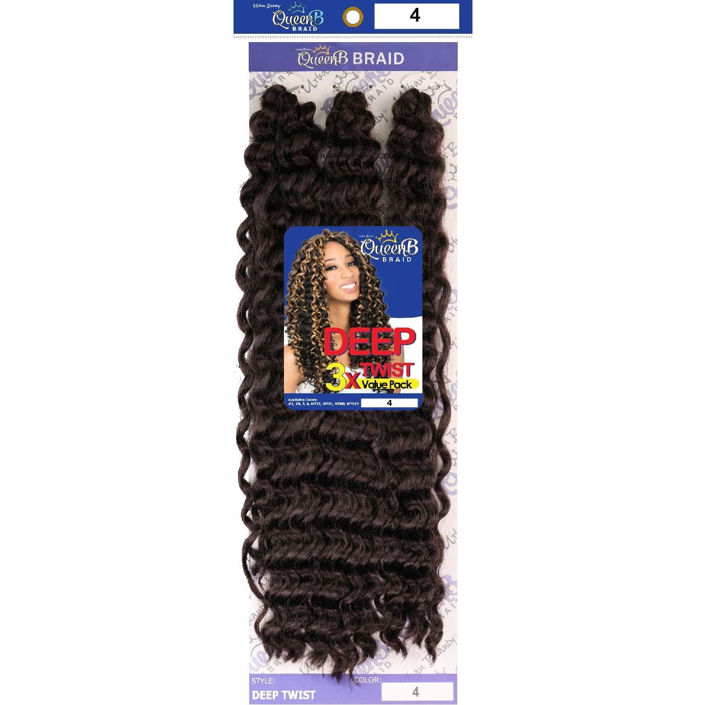 Urban Beauty Queen B Braid Synthetic Butterfly Goddess Locs 3X Value Pack 14 Inch Color 27