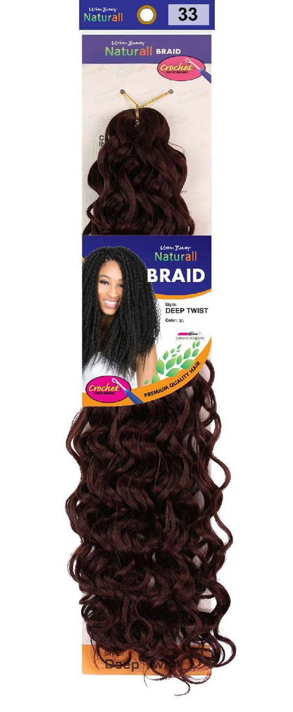 SYNTHETIC NATURALL CROCHET BRAID  DEEP TWIST COLOR-#33
