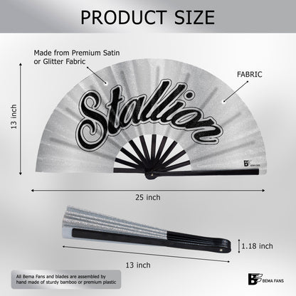 Bema Fan - Stallion - white satin