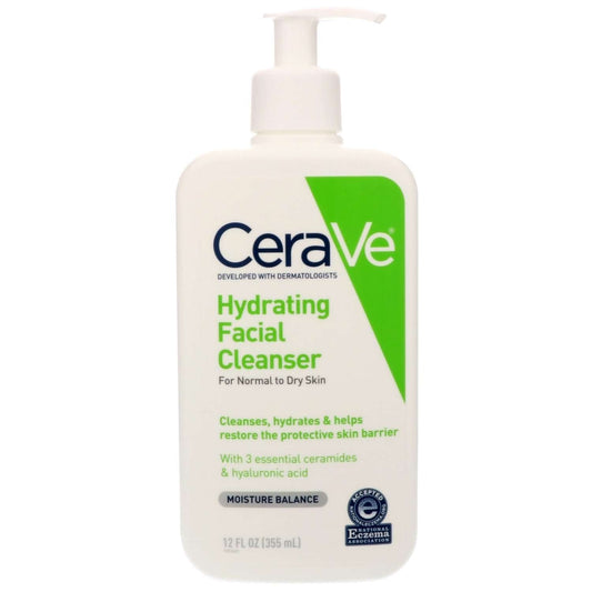 Cerave Hydrating Facial Cleanser For Normal To Dry Skin 12 Oz