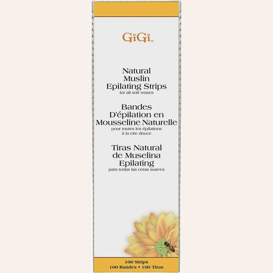 Gigi Natural Muslin Epilating Strips  Large