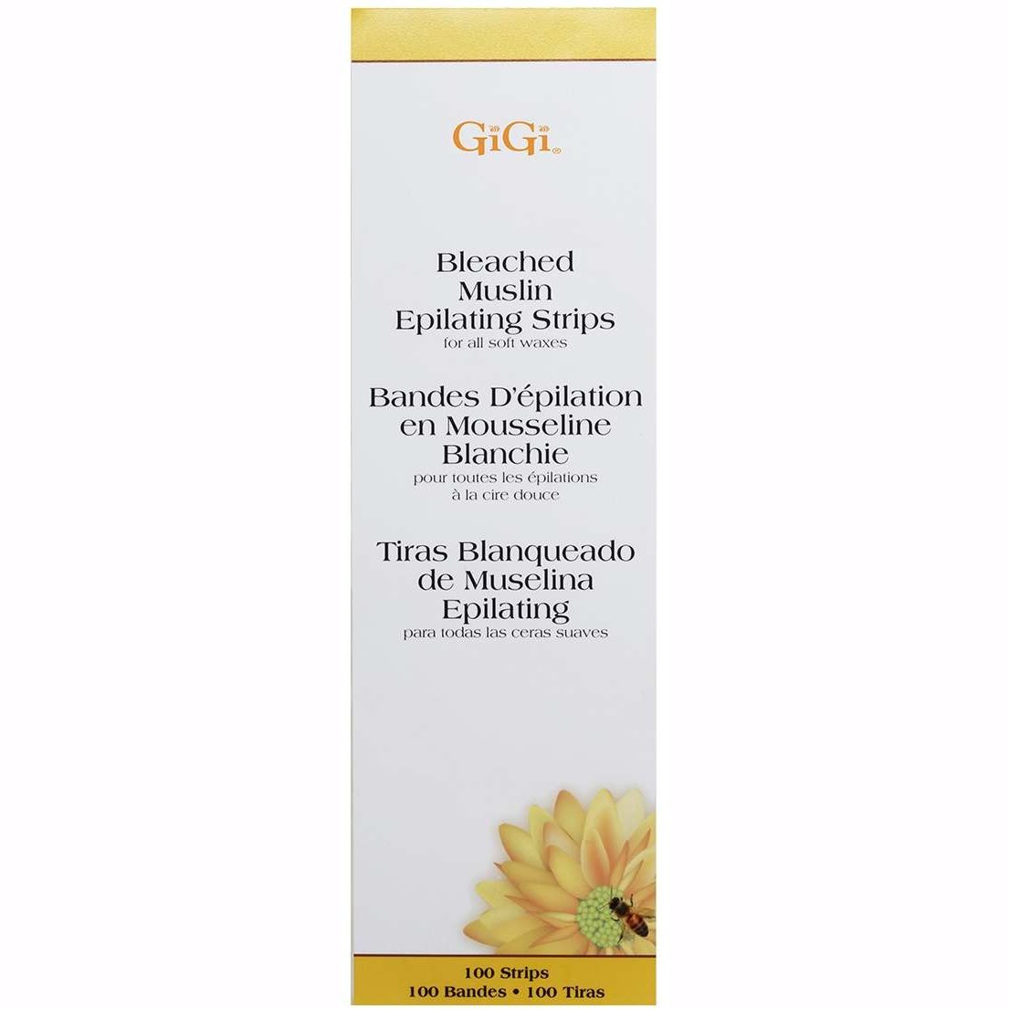 Gigi Bleached Muslin Epilating Strips  Large