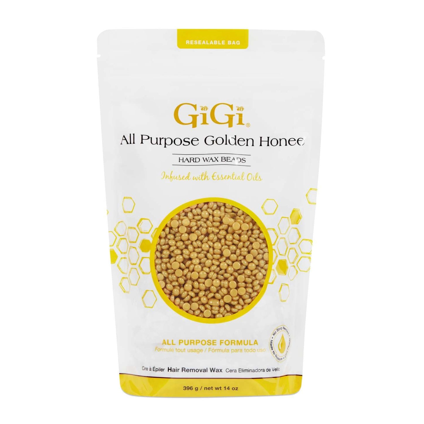 Gigi All Purpose Golden Honee Wax Beads 14Oz