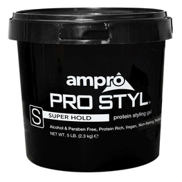 Ampro Styling Gel Protein Black-Super Hold
