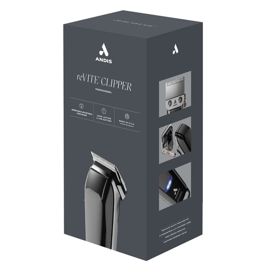 Andis Revite Black Fade Blade Clipper Metal Bottom Housing