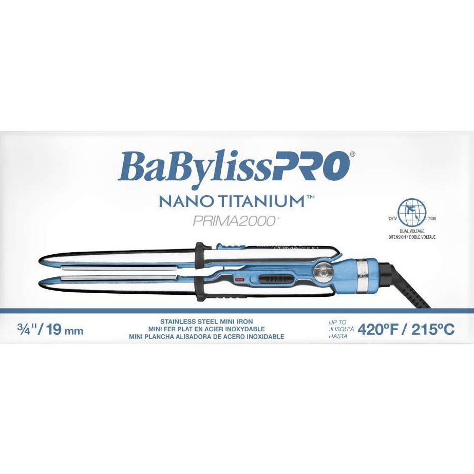 Babylisspro Nano Titanium Prima2000 Stainless Steel Mini Iron