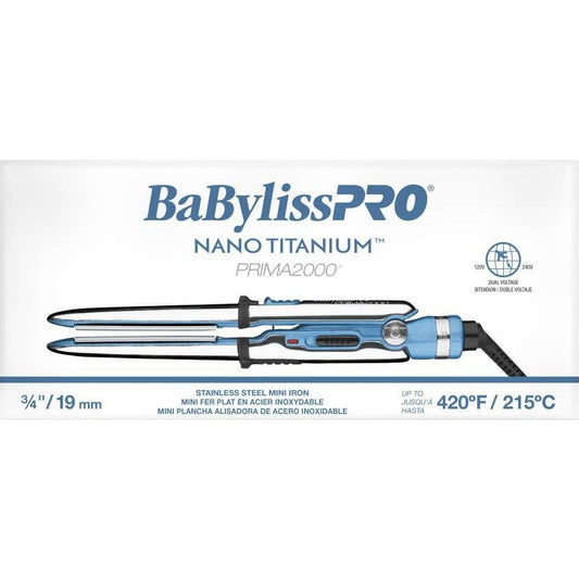 Babylisspro Nano Titanium Prima2000 Stainless Steel Mini Iron