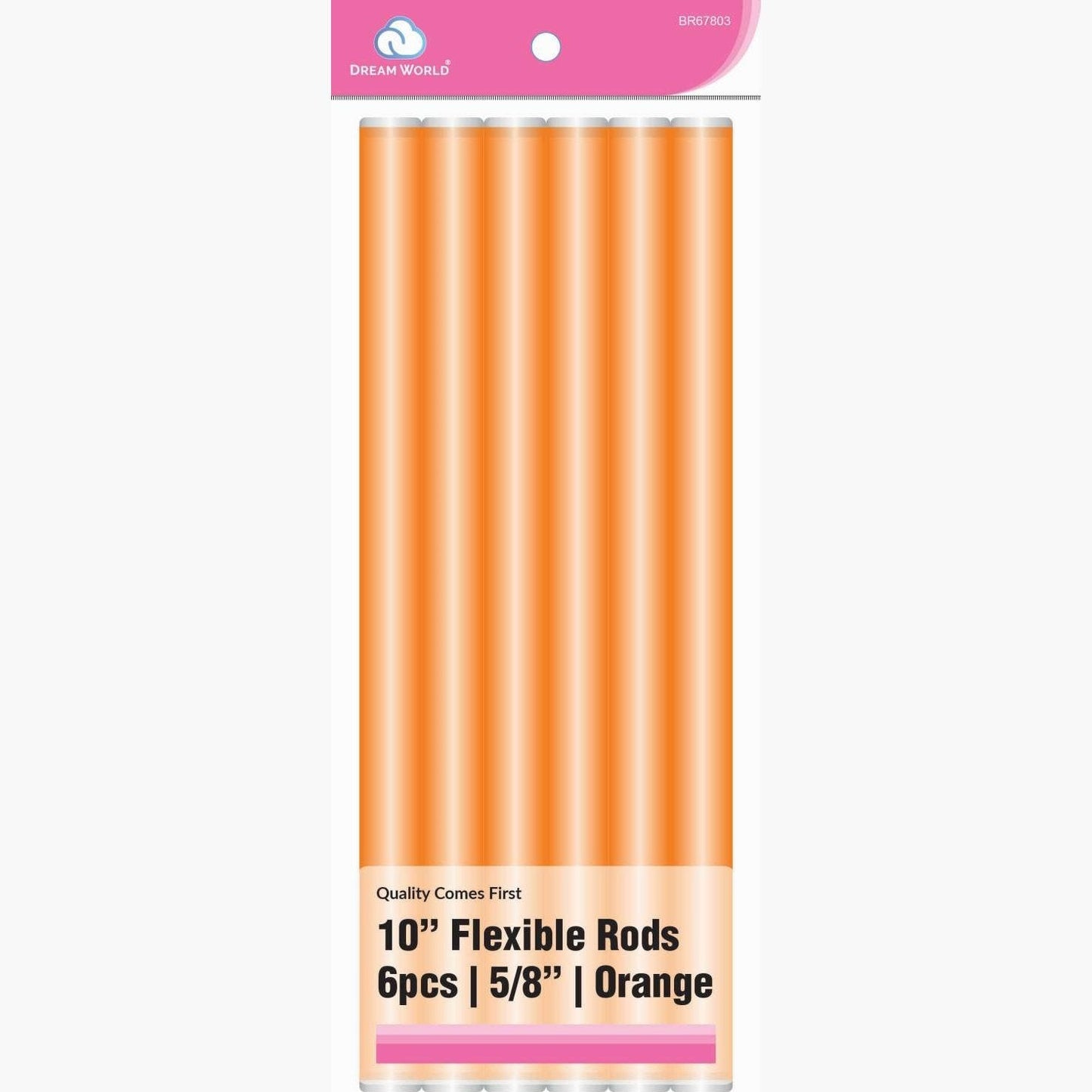 Brittny Rod Flex 10 Orange 6Ct - 0.625