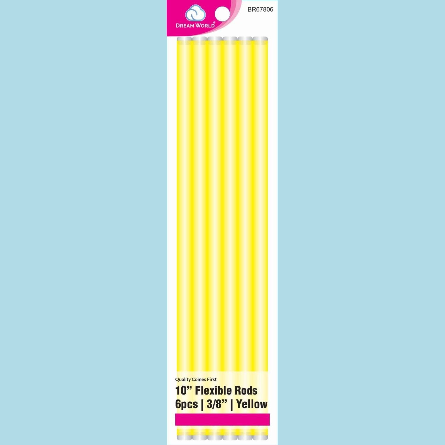 Brittny Rod Flex 10 Yellow 6Ct - 0.375