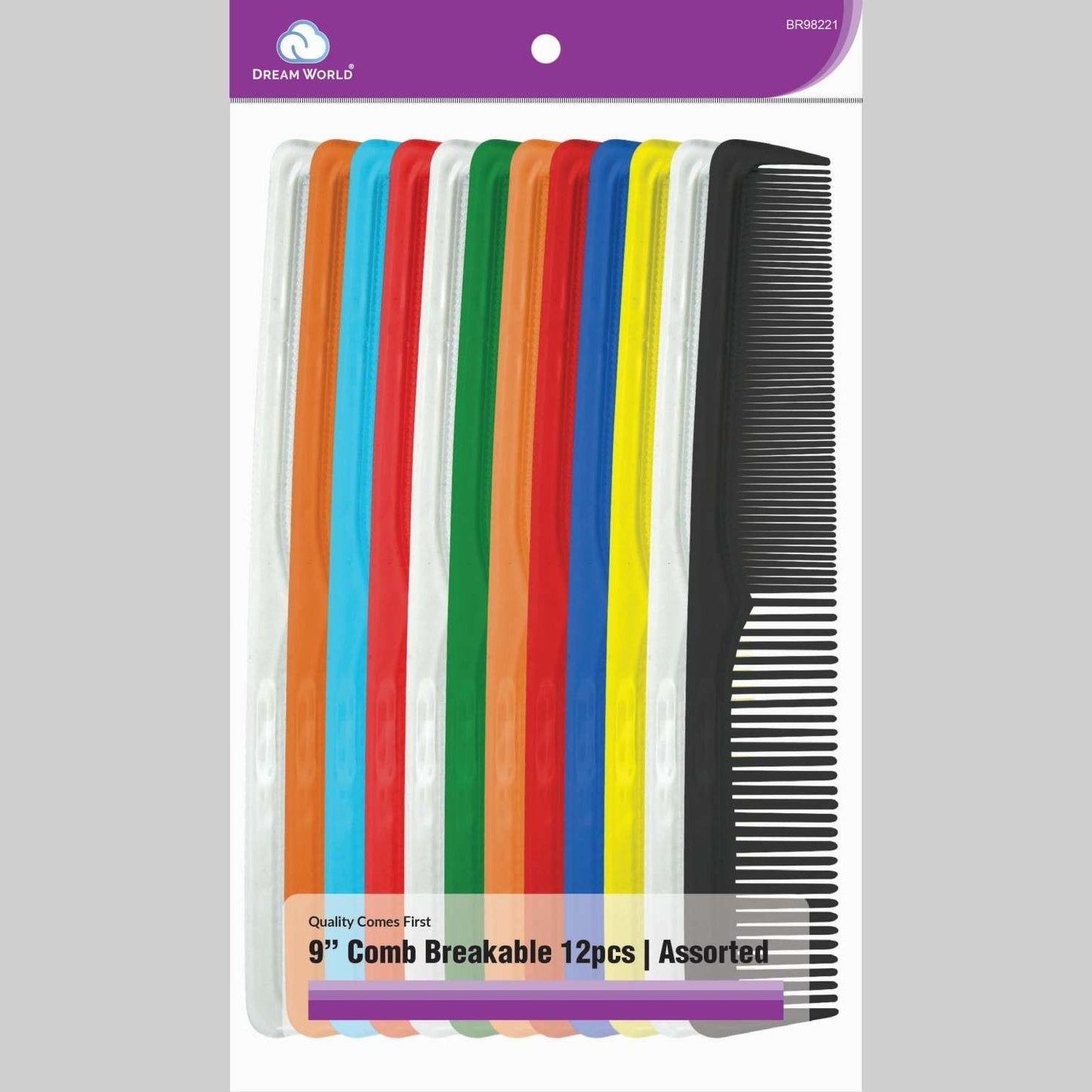 Brittny Bulk 9  Breakable Comb  Assorted