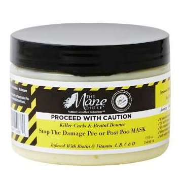The Mane Choice Caution Killer Curls Stop The Damage Pre Or Post Poo Mask