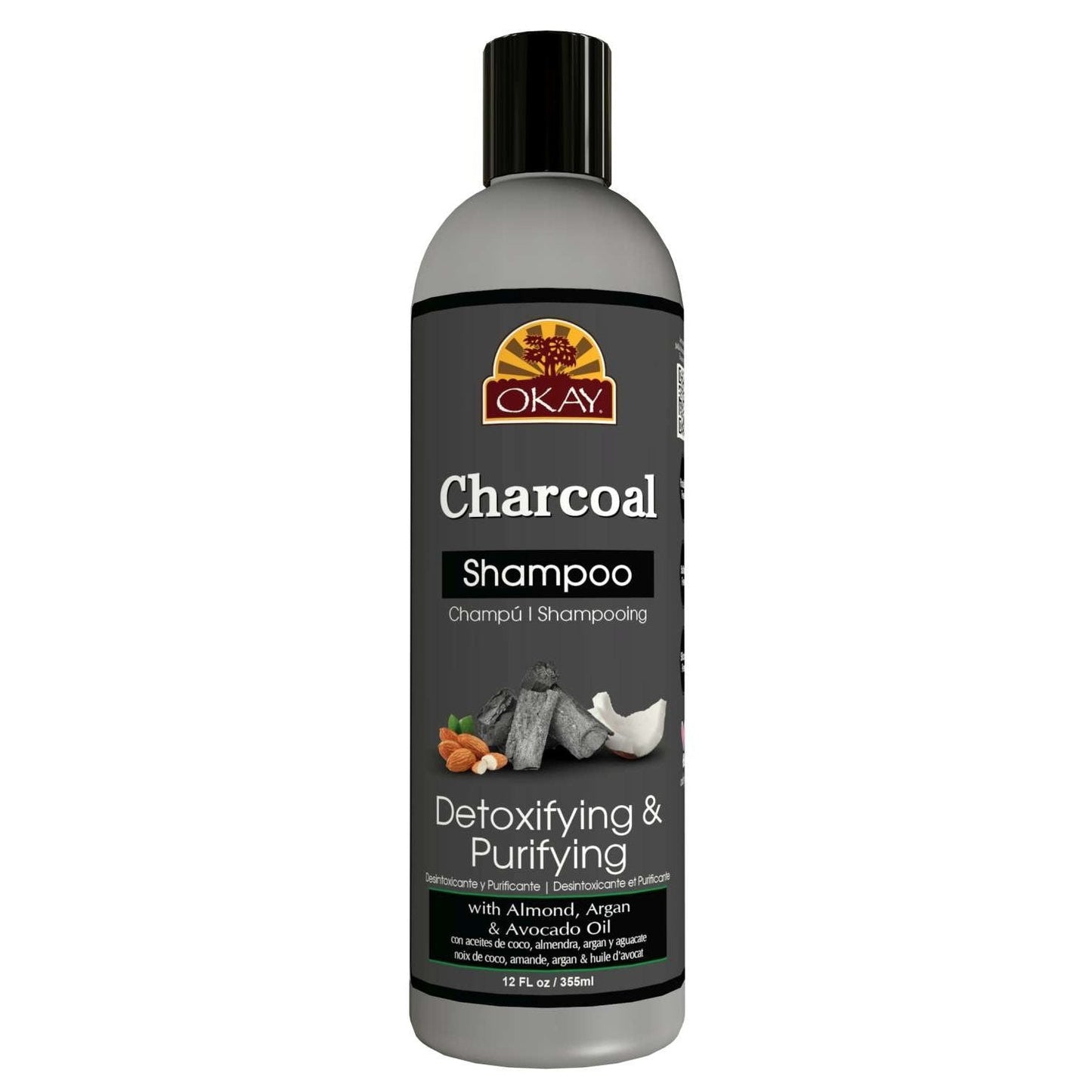 Okay Charcoal Shampoo Detoxifying  Purifying