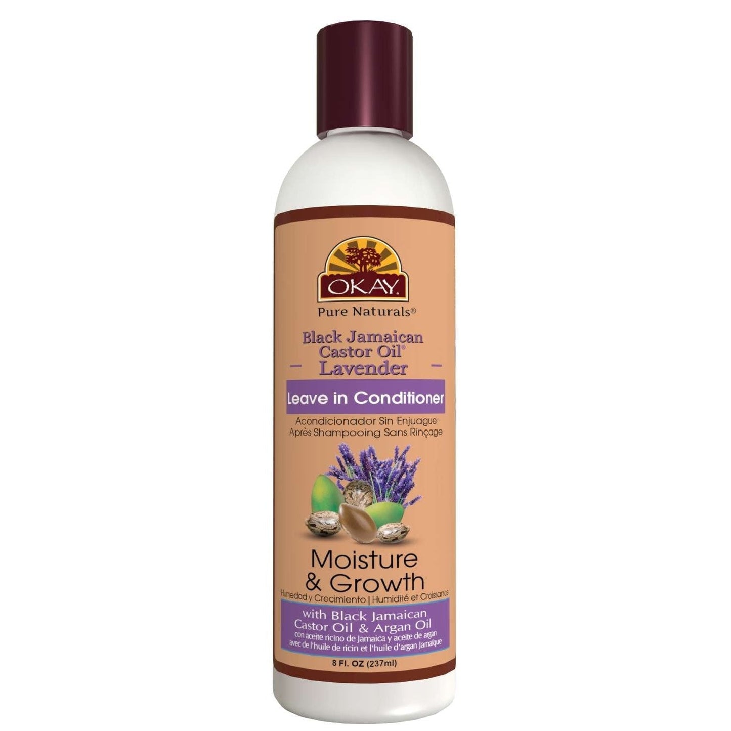 Okay Black Jamaican Castor Oil  Lavender Leave In Conditioner