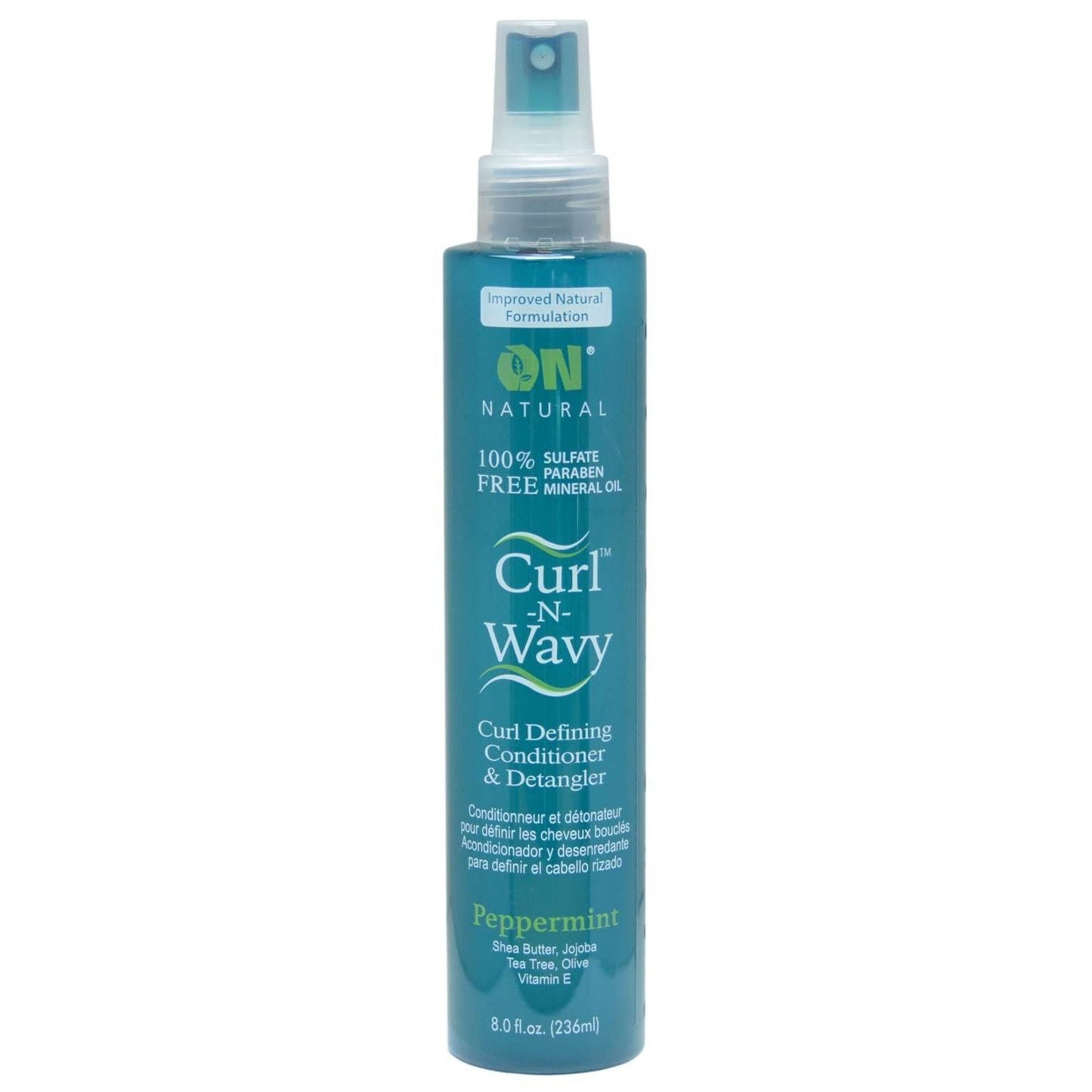 On Natural Curl-N-Wavy Peppermint Detangler