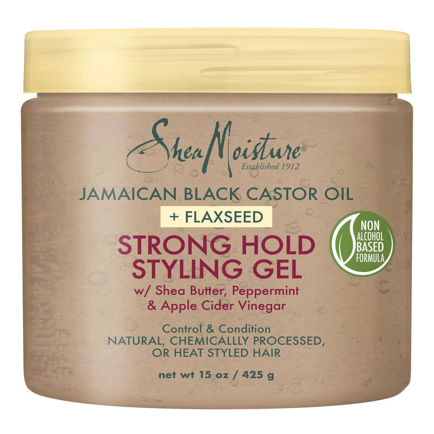 Shea Moisture Jamaican Black Castor Oil  Flaxseed Strong Hold Styling Gel