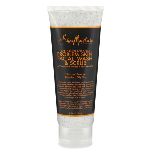 Shea Moisture African Black Soap Facial Wash  Scrub