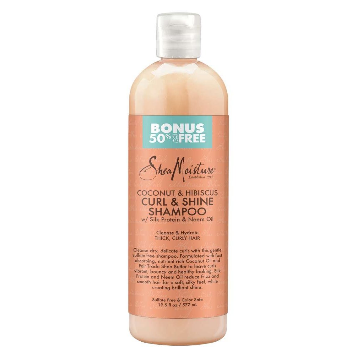 Shea Moisture Coconut  Hibiscus Curl  Shine Shampoo